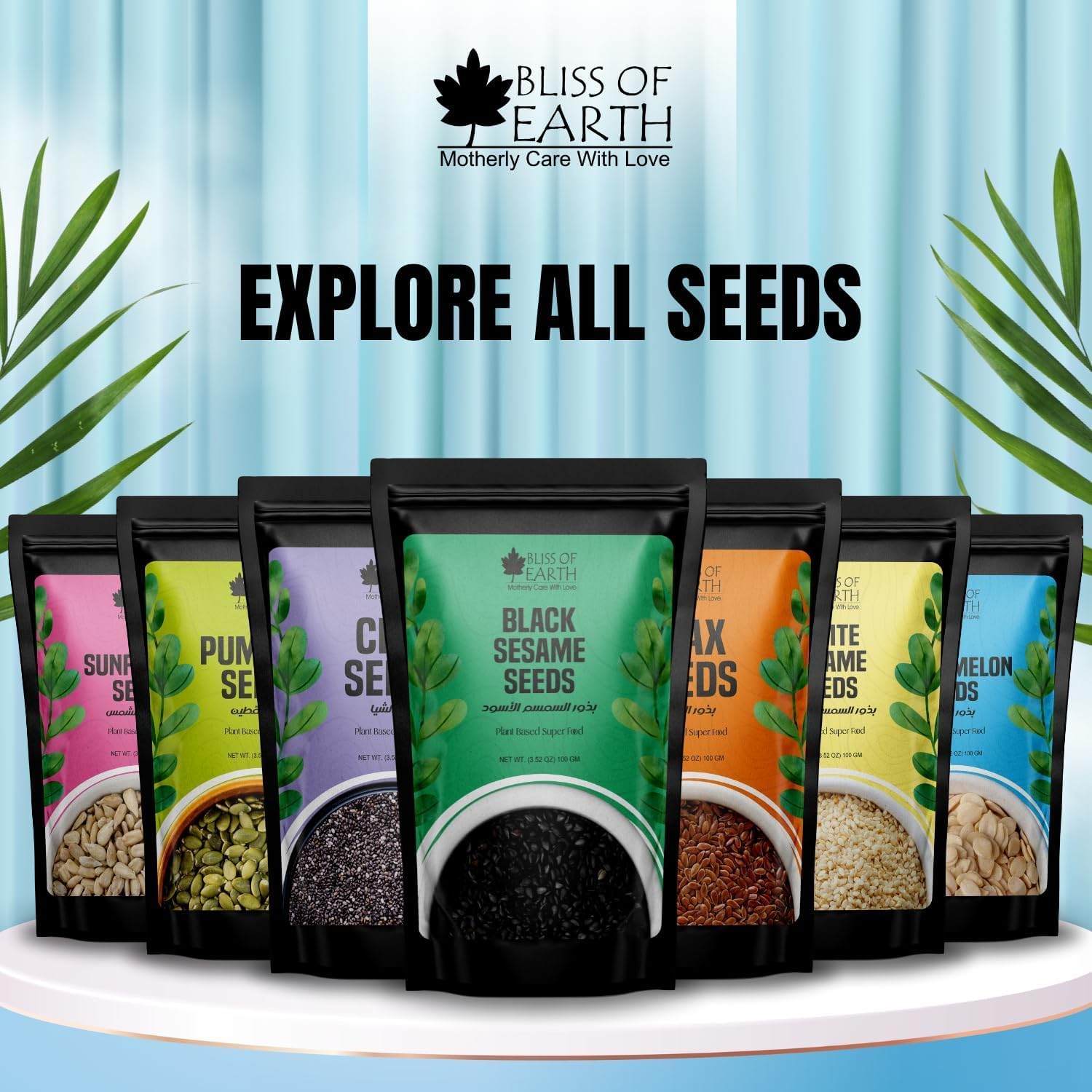 Bliss of Earth 100gm unhulled Black Sesame Seeds, Kaale Til, Fresh & Organic Fully Fiber Rich Great for Cooking & Baking