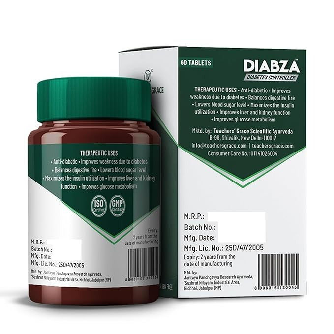 Teacher's Grace Diabza 39 Ayurvedic Herbs Supplement - 60 Tab