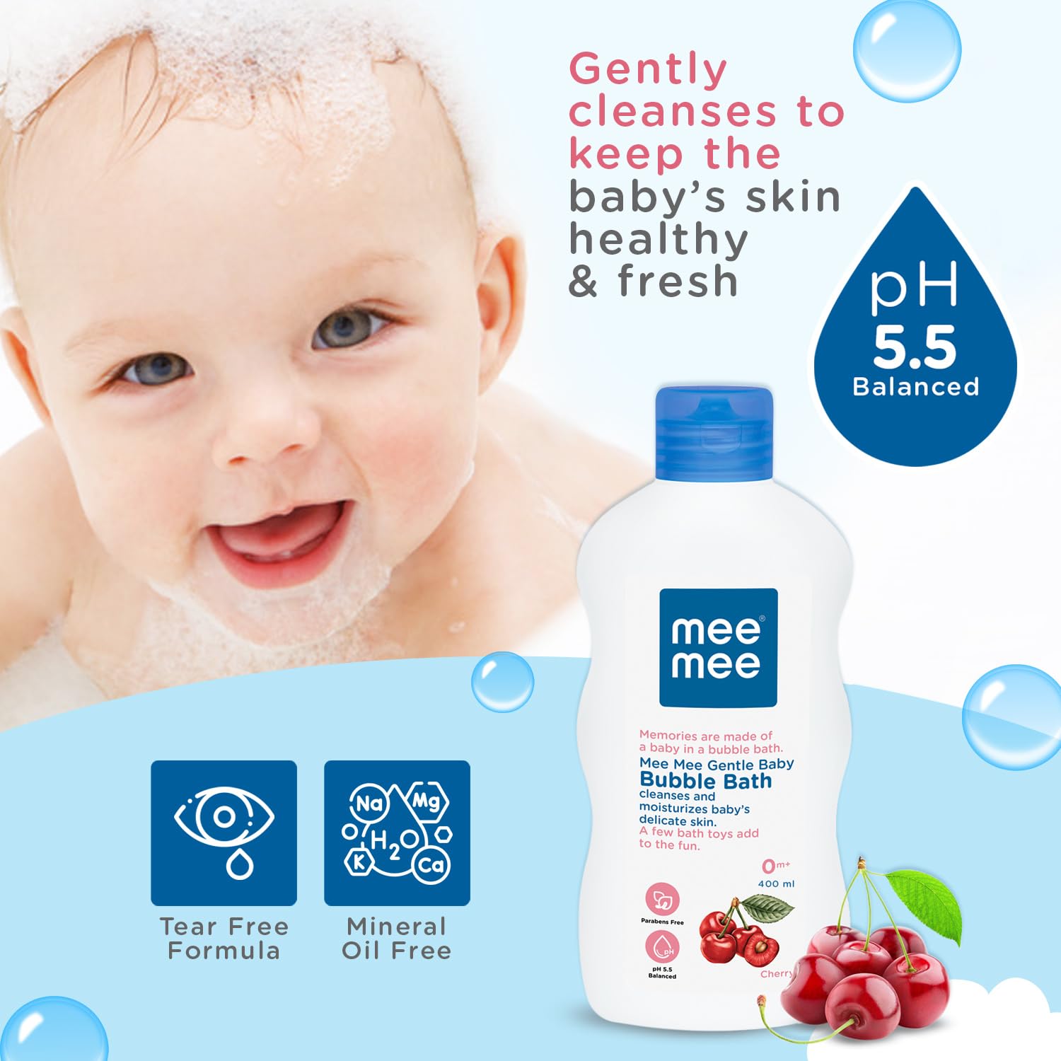 Mee Mee Gentle Baby Body Wash & Bubble Bath - 400 ml