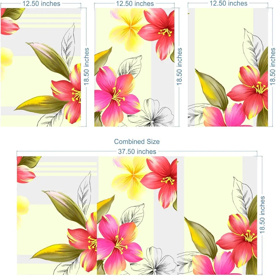 Rangoli MDF 3 Pcs Wall Poster 12x18 Inch Decorative Wall Art P-4 Design-13