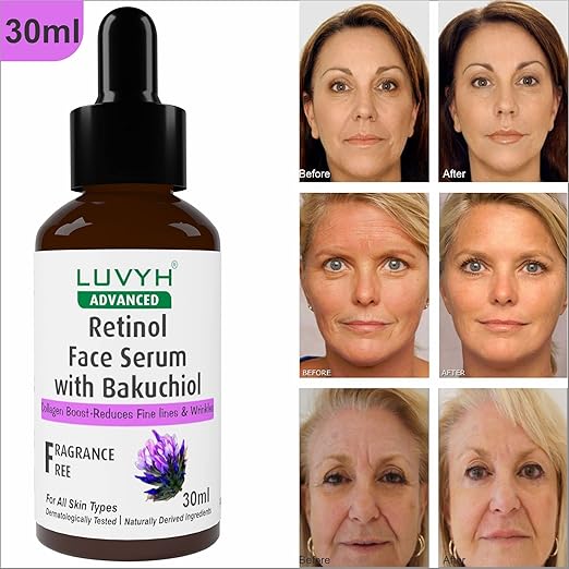 Luvyh Retinol Face Serum with Bakuchiol - 30 ml