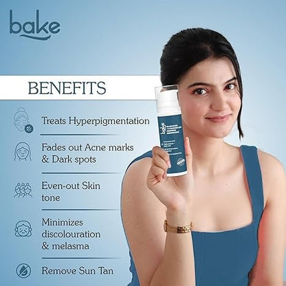 Bake 10% Azelaic Acid + 5% Tranexamic Acid Pigmentation Corrector Cream - 30 gms