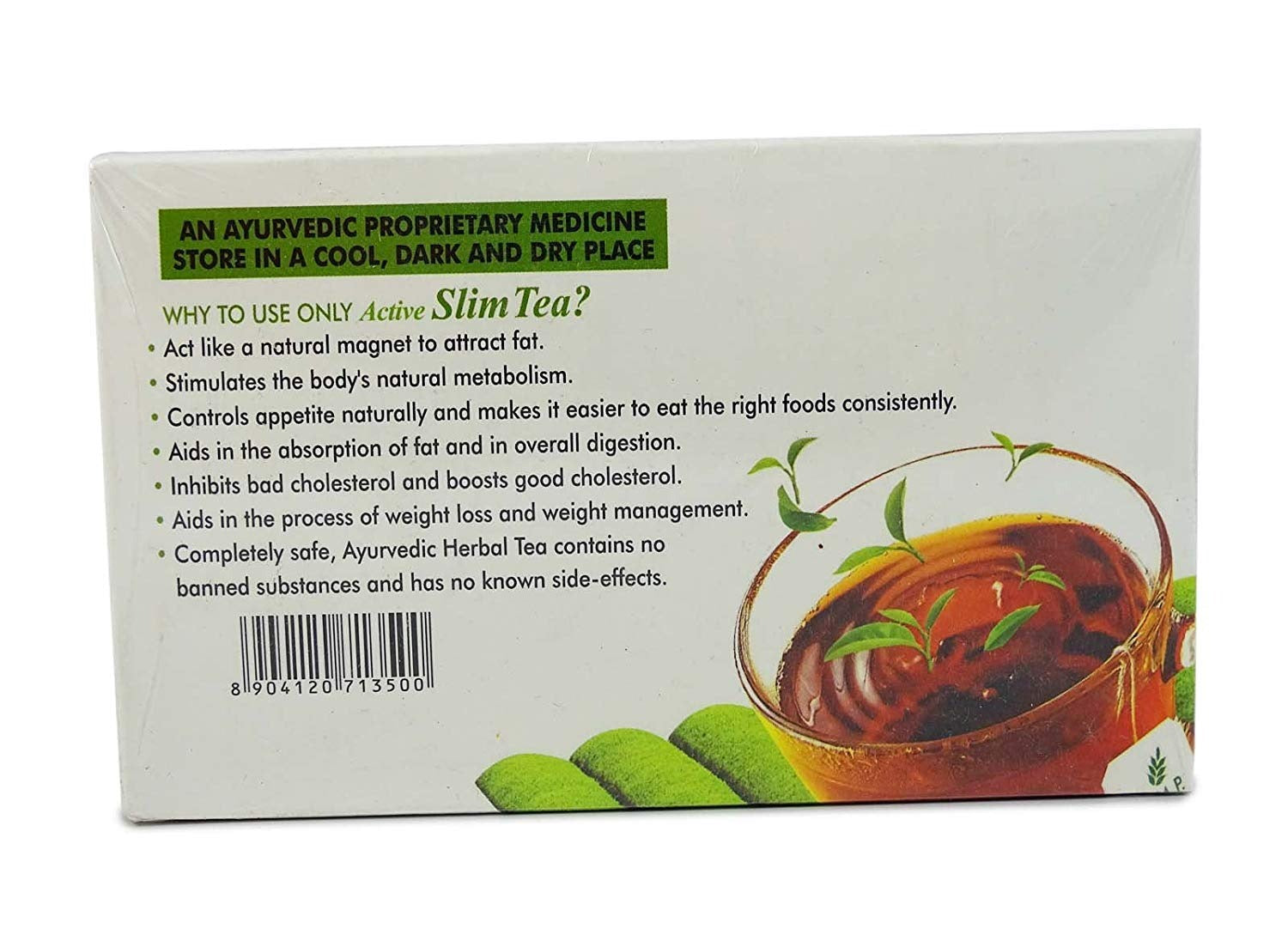 kudos 100% Herbal Active Slim Tea - 2 gms Each (30 Tea Bags)