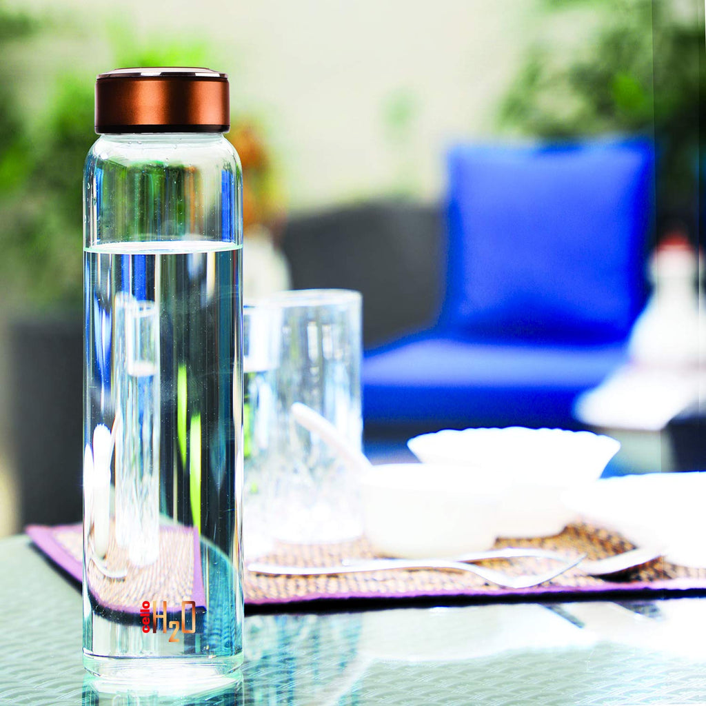 Cello H2o Borosilicate Glass Water Bottle | 1000 ml