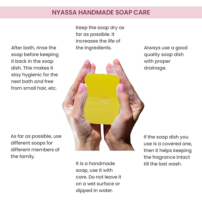 Nyassa Luxurious Son Champa Handmade Natural Bathing Soap - 150 Gms