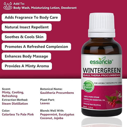 Essancia Wintergreen Essential Oil - 30 ml