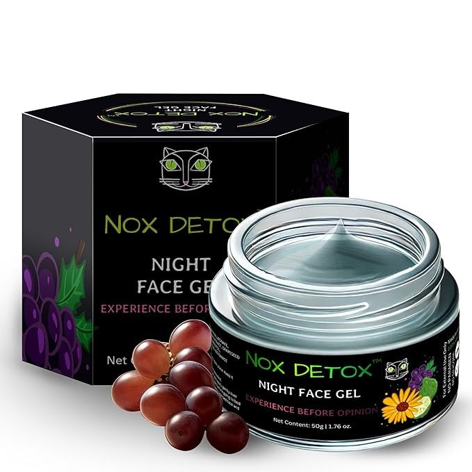 Nox Detox Night Face Gel for Men and Women - 50 ml
