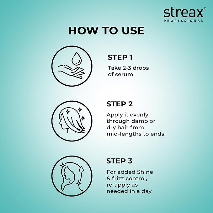 Streax Professional Vitariche Gloss Hair Serum - 200 ml