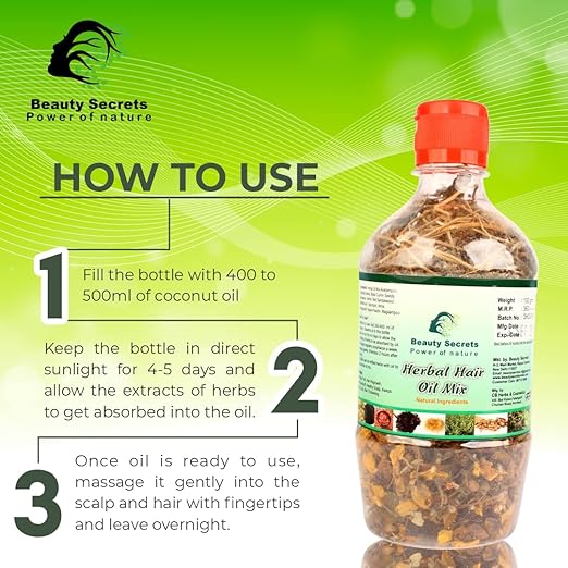 Beauty Secrets Make Your Own Herbal Hair Oil - 100 ml