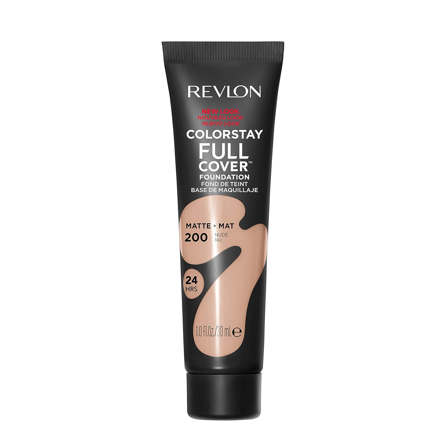 Revlon Liquid Foundation, ColorStay Face Makeup for Normal and Dry Skin, Longwear Full Coverage with Matte Finish, Oil Free, Nude, 30 ml