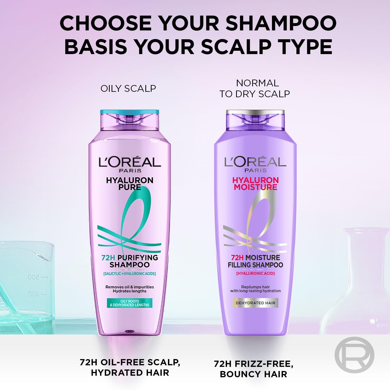 L OrÃ©al Paris Moisture Filling Shampoo, With Hyaluronic Acid, For Dry & Dehydrated Hair, Adds Shine & Bounce, Hyaluron Moisture 72H, 340Ml.