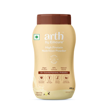 Arth High Protein Nutrition Powder - Vanilla Flavour