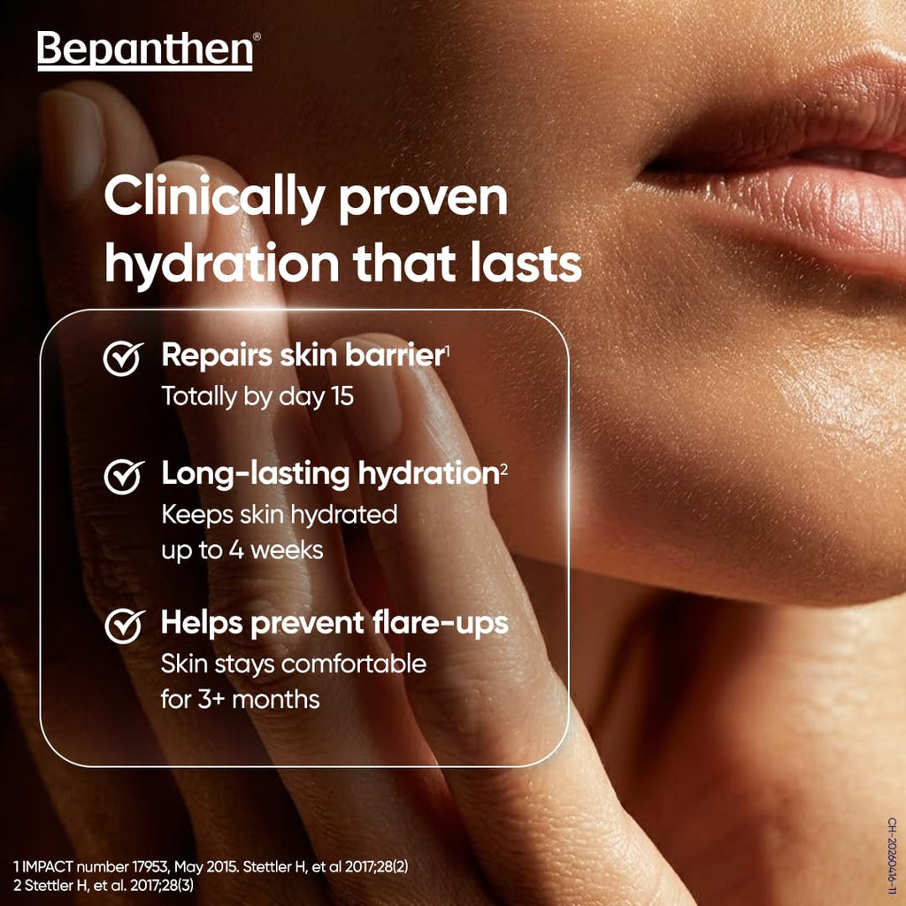 Bepanthen SensiControl Daily Moisturizing Cream (100g), Worldâ€™s No.1 Skincare Brand For Dry & Sensitive Skin, Moisturizer for Dry Skin & Hydration in Summer, Clinically Proven Barrier Repair, Dermatologically Approved