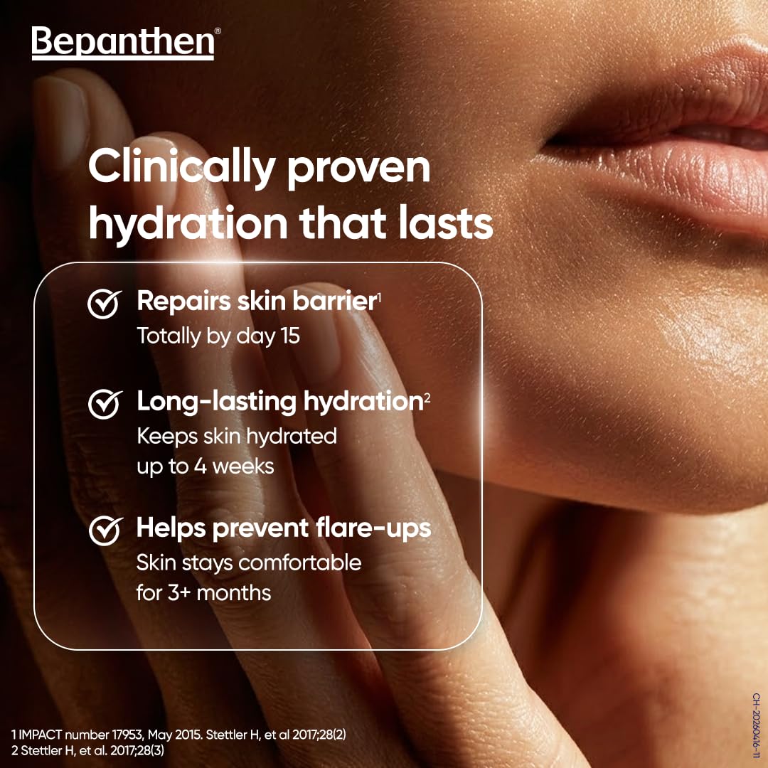 Bepanthen SensiControl Daily Moisturizing Cream (100g), Worldâ€™s No.1 Skincare Brand For Dry & Sensitive Skin, Moisturizer for Dry Skin & Hydration in Summer, Clinically Proven Barrier Repair, Dermatologically Approved