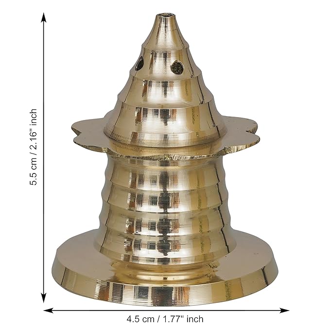 Ecraftindia Golden Brass Agarbatti Stand for Pooja | Incense Stick Holder | Agarbatti Holder | Incense Holder