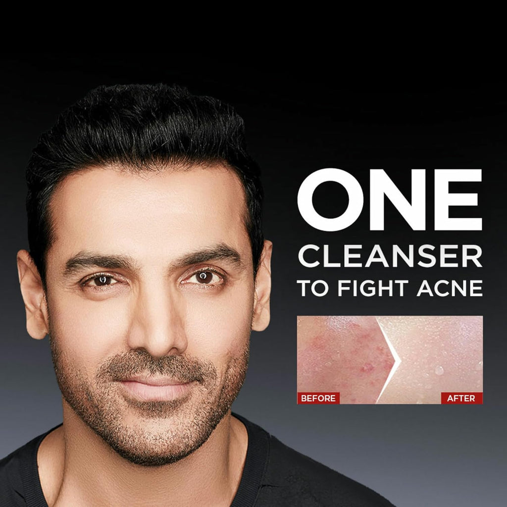 Garnier Men, Anti-Pimple Face Wash, Repairs Skin & Balances Oils, AcnoFight, 100 g