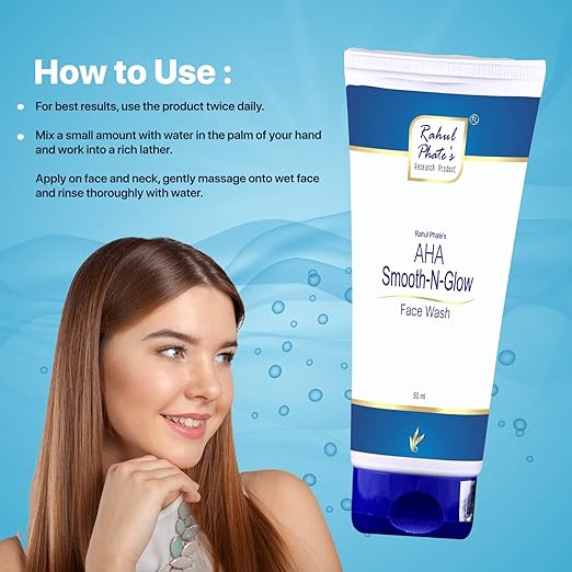 Rahul Phate's Research Products AHA Smooth-N-Glow Face Wash - 100 ml
