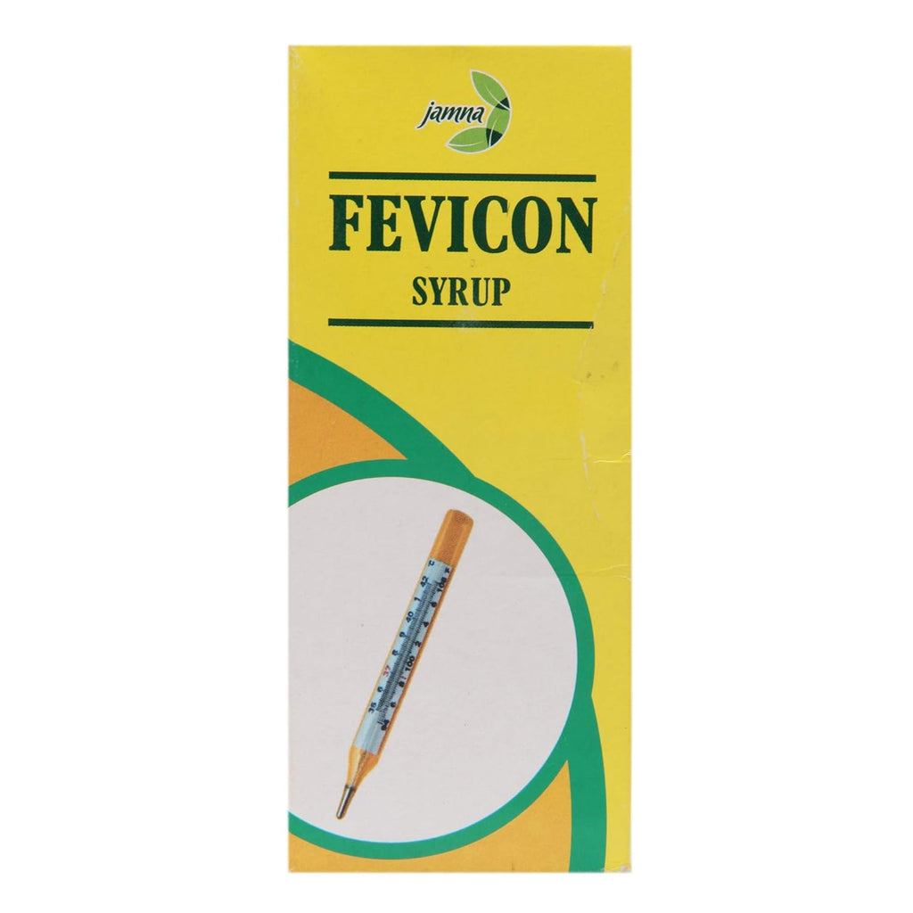 Jamna Herbal Fevicon Syrup, Yellow | 200 Ml | Pack of 2