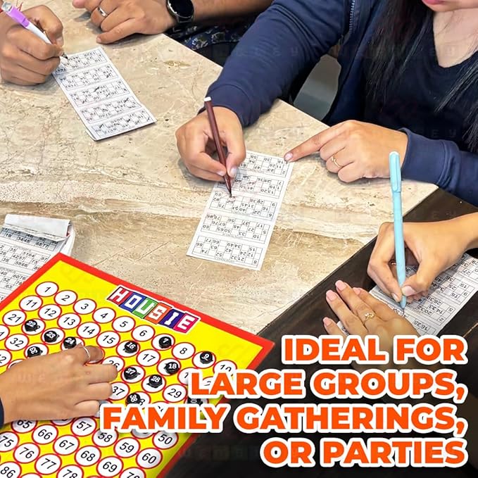 Wembley Tambola Housie Board Game for Kids Adults 198 Tickets Bingo Indoor Game