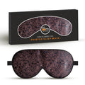 Friends of Meditation 100% Mulberry Silk Eye Mask, Super Smooth Sleep Mask and Blind Fold (Red Print)