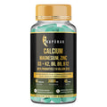 ANUPURAK Calcium and Vitamin D3 Tablets | 15 Actives: Calcium Magnesium Zinc with K2 MK-7 & Probiotics | Gentle on Stomach · High Absorption | Bone Health Supplement | 90 Veg Tablets (45 Days)