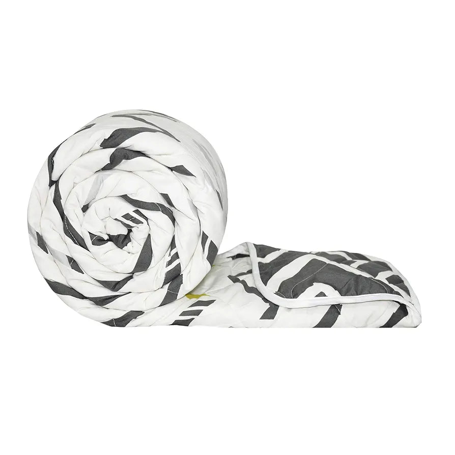 Divine Casa Microfiber 150 GSM Reversible Double Bed Comforter Ultra Soft & Lightweight Blanket Colour Slate