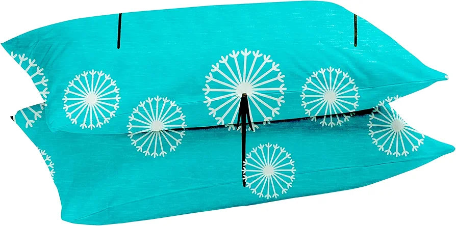 HomeKart Cotton 200 TC Proper King Size Bedsheet for Double Bed King Size with 2 Large Size Pillow Covers Without Joint Tortoise Circles