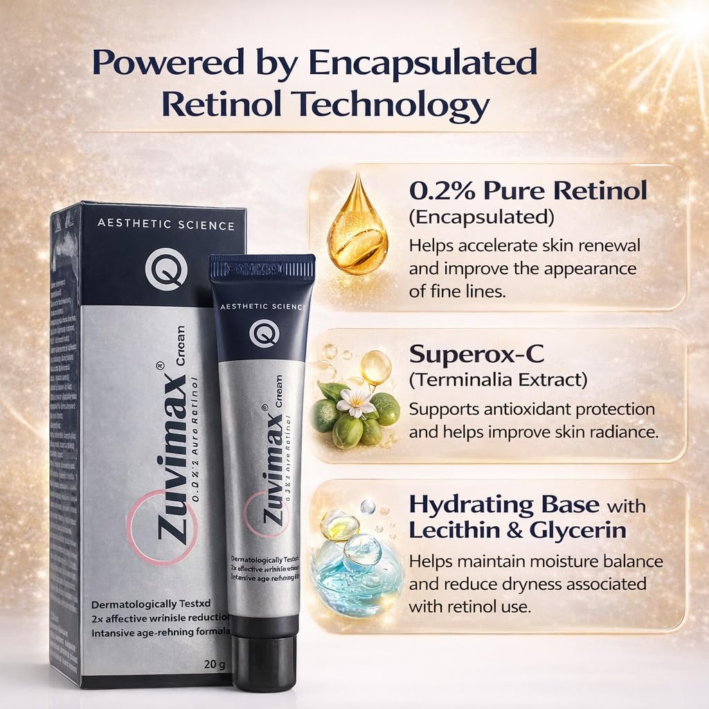 Zuvimax 0.2% Pure Retinol Cream 20gm