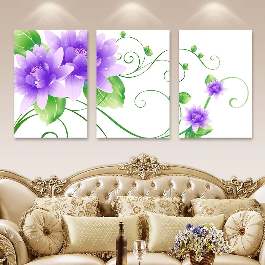 Rangoli MDF 3 Pcs Wall Poster 12x18 Inch Decorative Wall Art P-4 Design-16