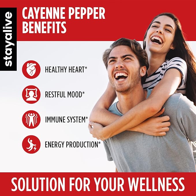 StayAlive Cayenne Pepper Extract - 120 caps