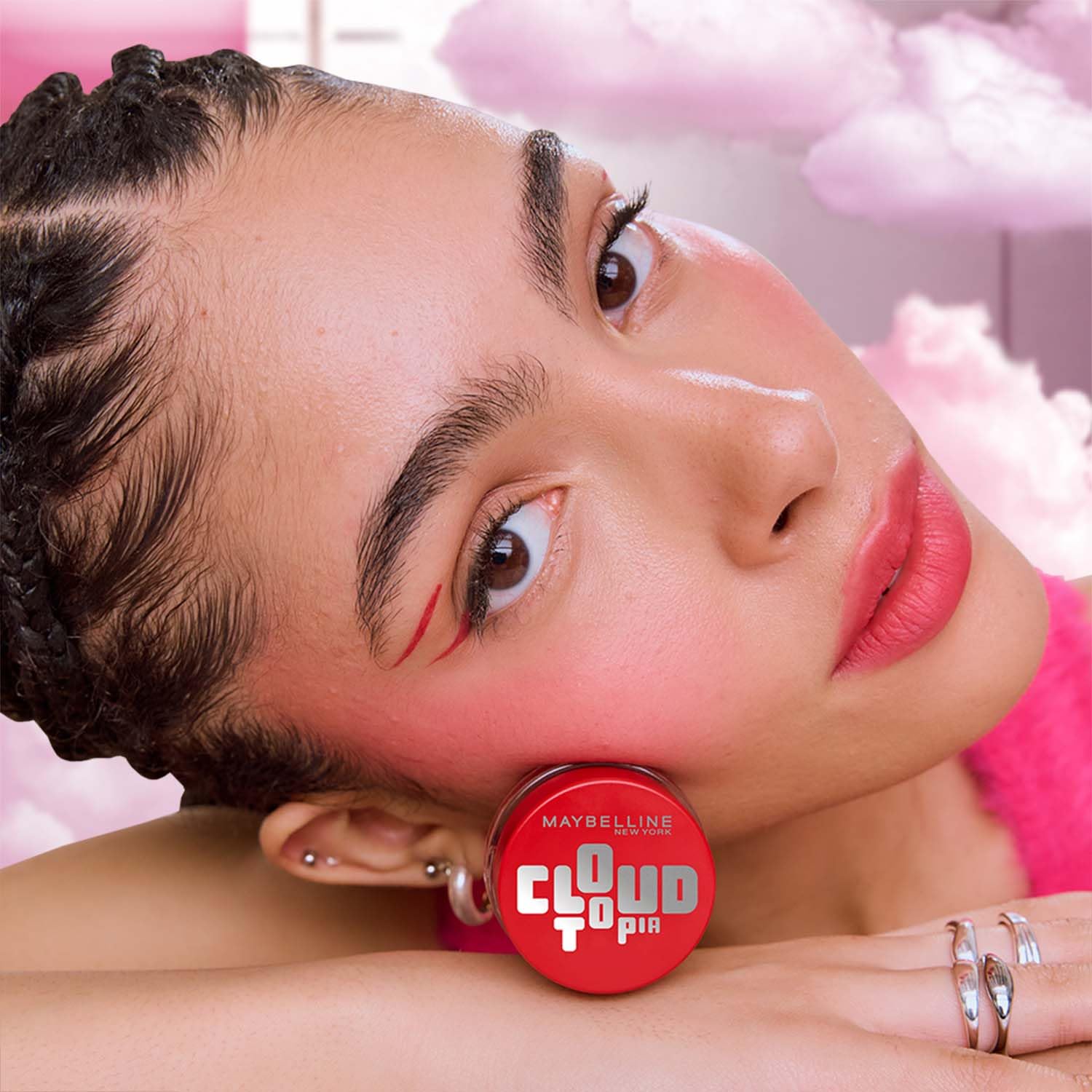 Maybelline Cloudtopia Cheek & Lip Mousse Blush | Lightweight, Pigmented Mousse in Enchanted Mauve, 5g