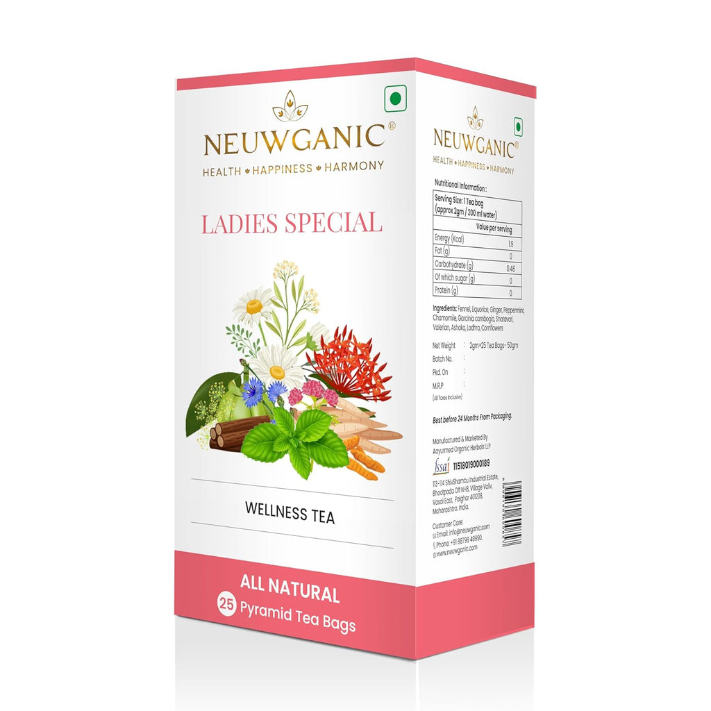Neuwganic Ladies Special Wellness Tea Bags - 25 Tea Bags