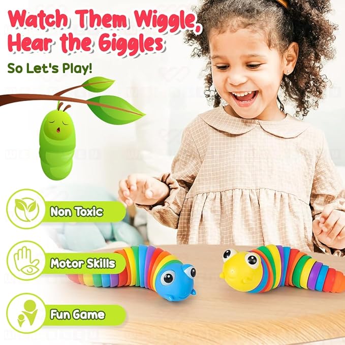 Wembley Caterpillar Toy Toddler Toys for Kids Fun Sensory Play Flexible Joint