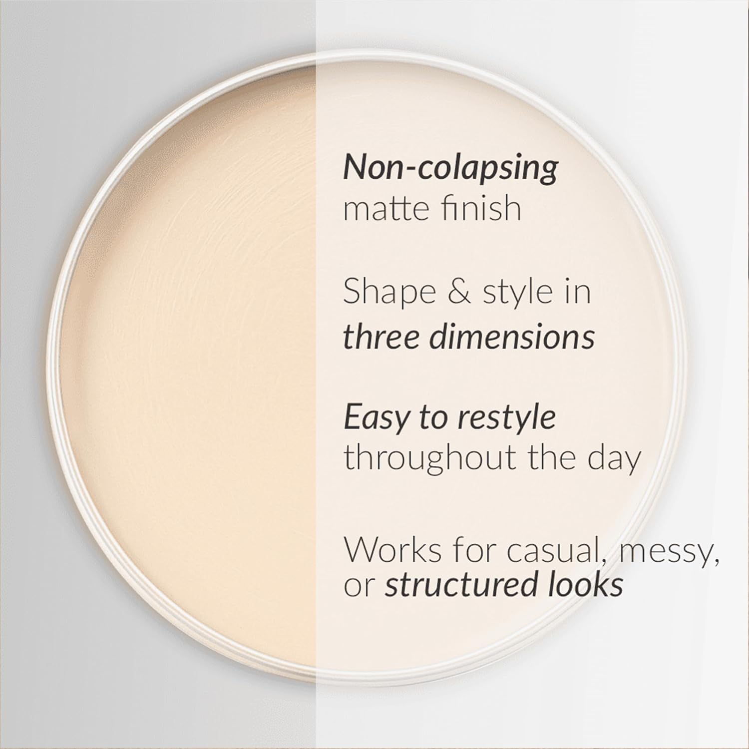 Beauty Garage Gear Up Matte Medium Hold Hair Clay | Non-Greasy Finish | Long-Lasting Style, 100g