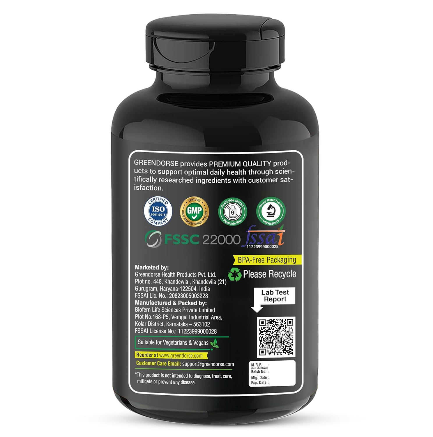 GREENDORSE NMN 99.9% Pure with Apigenin, Trans-Resveratrol & Quercetin | 3-in-1 Supplement | High Bioavailability | 3rd Party HPLC Tested | Supports NAD+, Healthy Ageing, Cellular Health, Muscle & Heart Health | 60 Veg Capsules