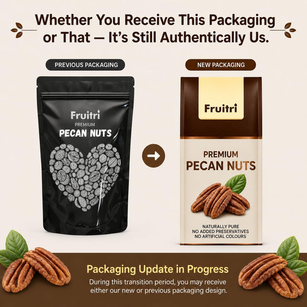 Fruitri American Pecan Nuts �100g, Raw & Fresh | Natural, Keto & Paleo Friendly Snack Nuts and Dry Fruits