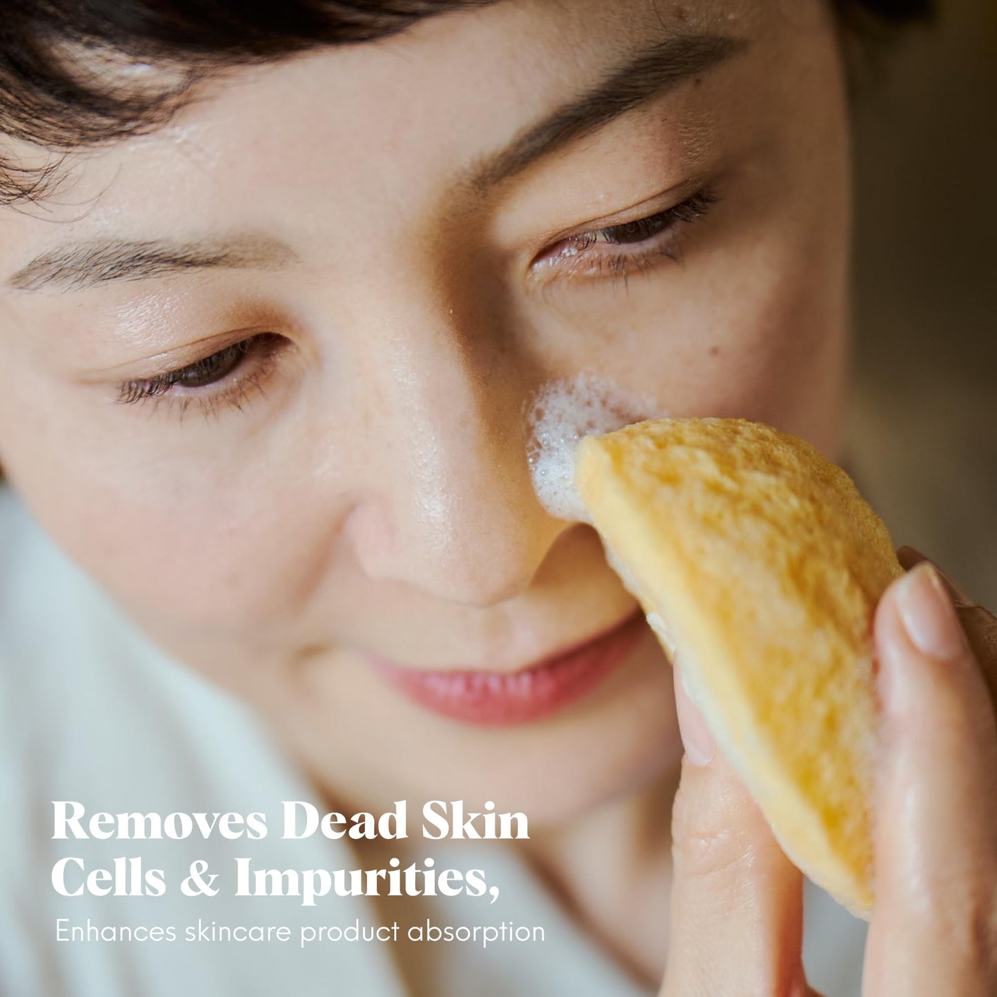 ILEM JAPAN Natural Japanese Konjac Sponge Face