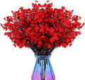 Artificial Baby Breath Gypsophila Flowers Bunches for Vase Pot Silk Pack of 5