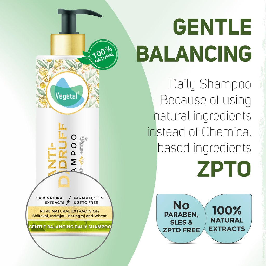 Vegetal Anti-Dandruff Shampoo - 200 gms