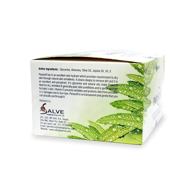 Parasoft Body Moisturising Soap - 100 gms (Pack of 4)