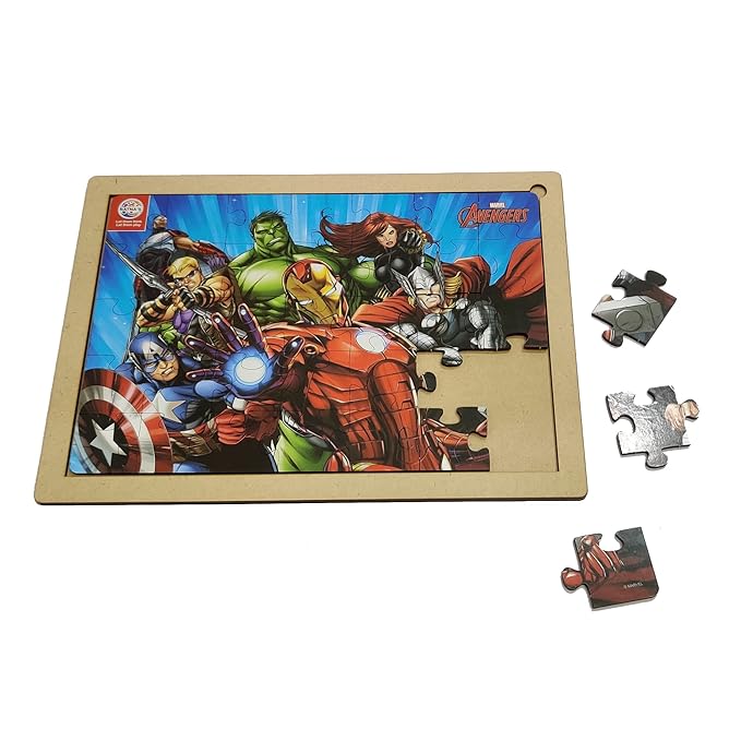 Ratnas Wooden Floor Puzzle Avengers 35 Pieces Jigsaw Puzzle for Kids 3+ Years