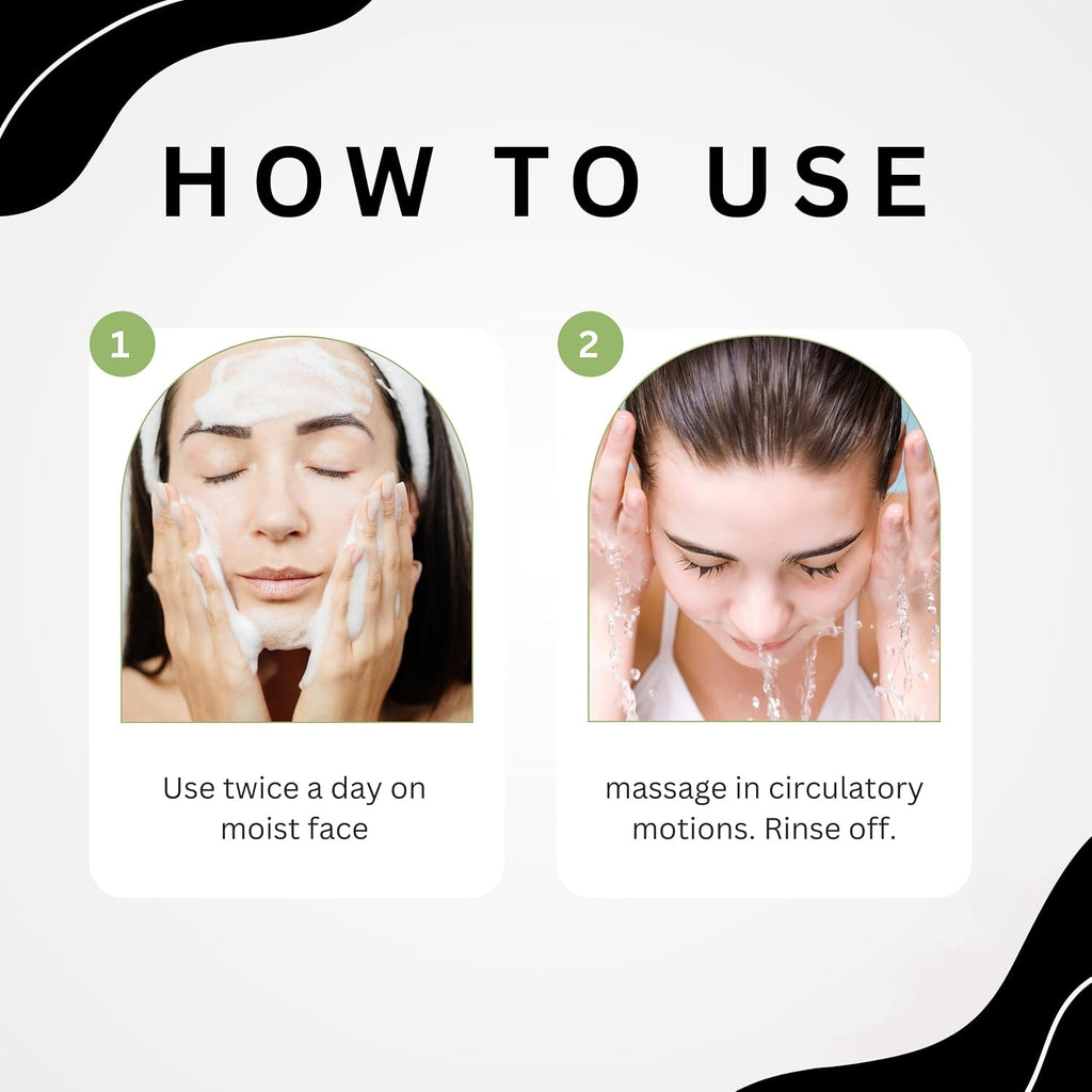 Aroma Treasures Activated Charcoal Face Wash for Men & Women | Deep Cleansing Oil Control Facewash with Aloe Vera & Glycolic Acid for Acne, Bright & Healthy Skin – 100ml