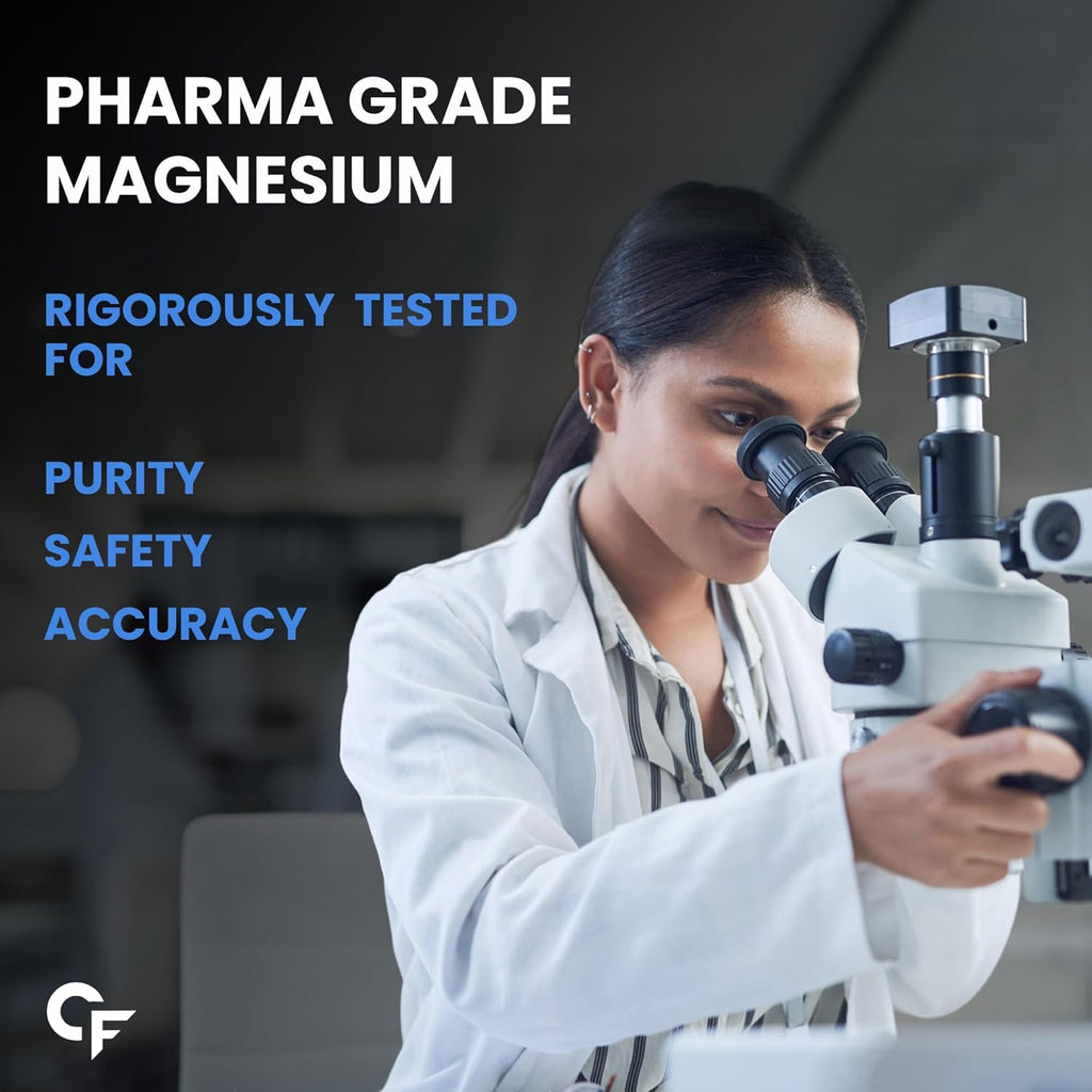 Carbamide Forte Chelated Magnesium Glycinate 2000mg Per Serving Supplement - 10 Veg Tablets (Pack of 2)