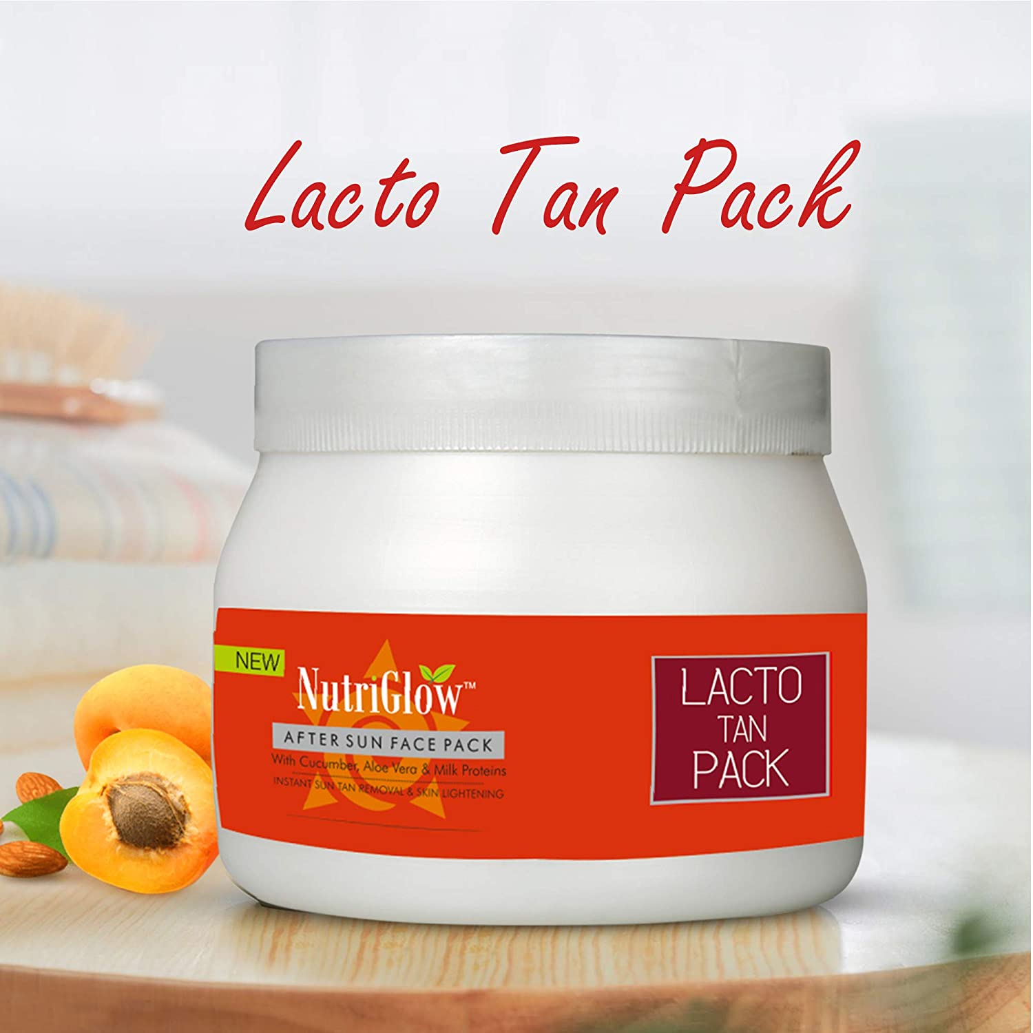 NutriGlow Women Skin Care Treatment Lacto Tan Face Pack - 500 gms