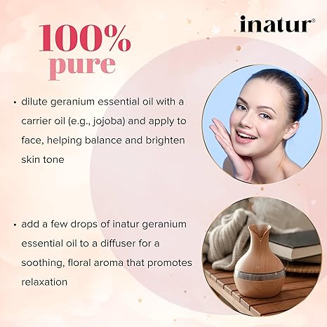 Inatur Geranium Oil - 12 ml