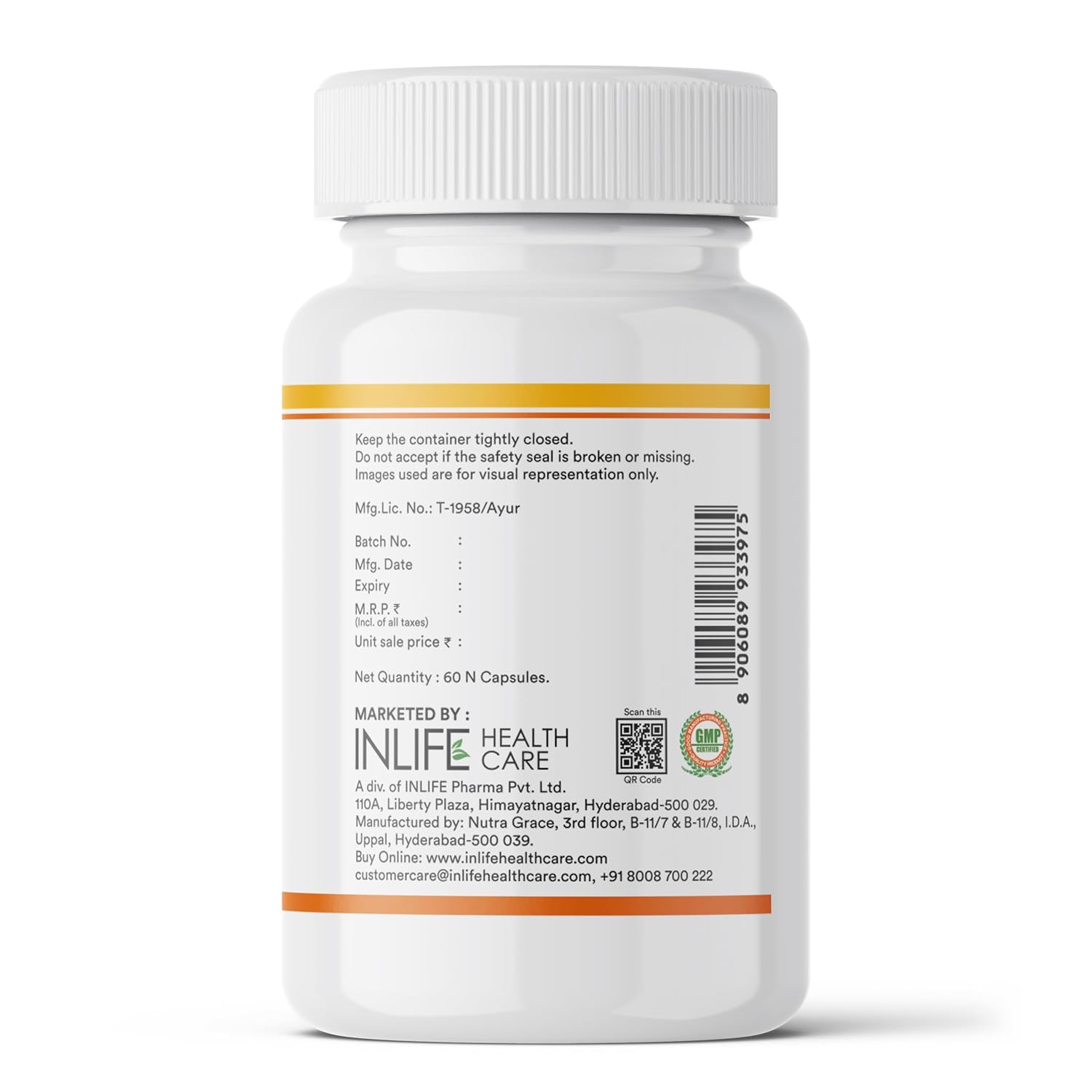 INLIFE Pumpkin Seed Oil Capsules | Extra Virgin Cold Pressed Pure Oil | Plant-Based Phytosterols | Prostate Health Support & Immunity | 60 Vegetarian Capsules