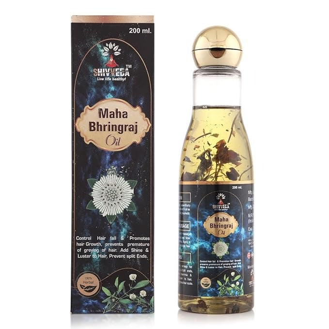 Shivveda Natural Maha Bhringraj Hair Oil - 200 ml