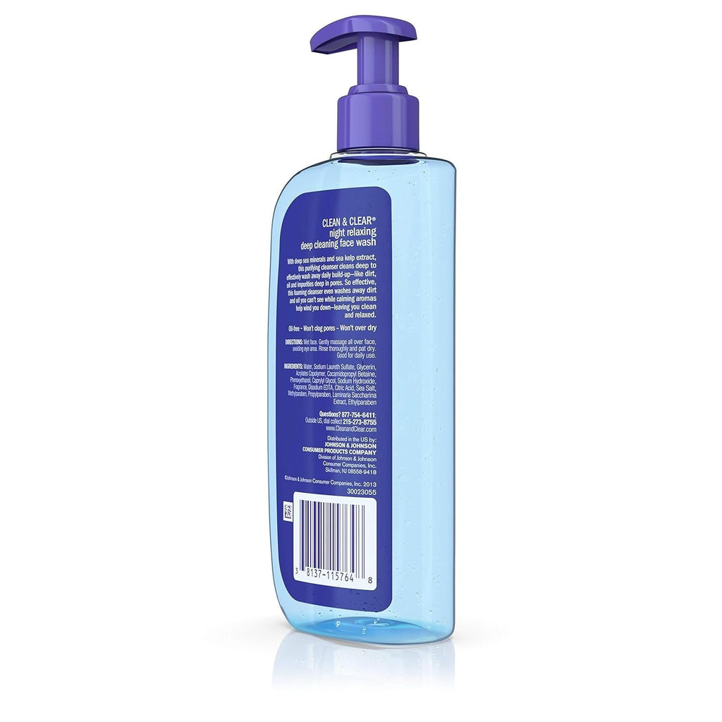 Clean&Clear Night Relaxing Deep Cleaning Face Wash - 240 ml