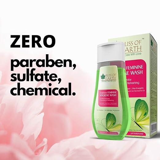 Bliss of Earth DailyFresh Feminine Hygiene Wash - 110 ml Each (Pack of 3)