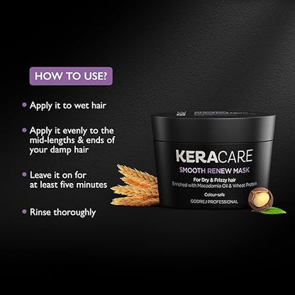 Godrej Professional Fresh Keracare Smooth Renew Mask - 200 gms